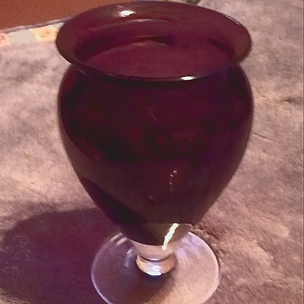 William Yoeward deep violet hand blown vase